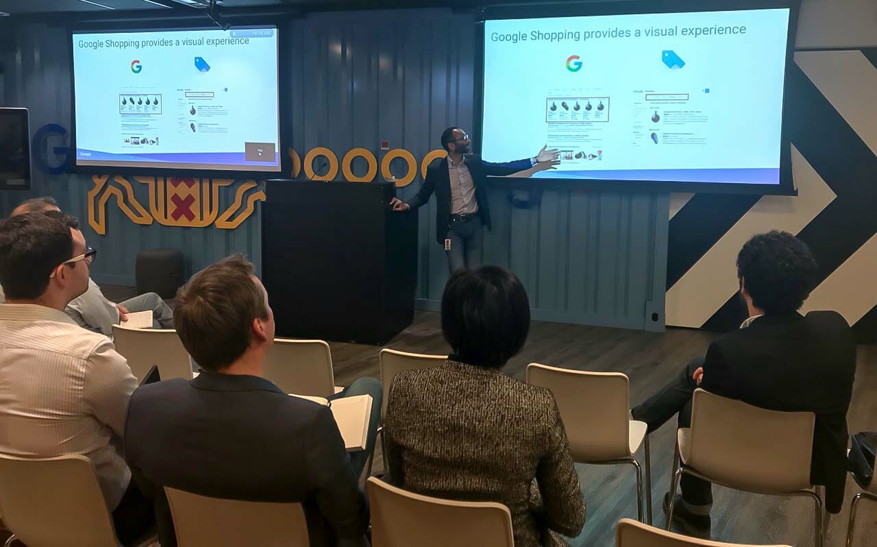Anand Vora of Google presenting Google Manufacturer Center 