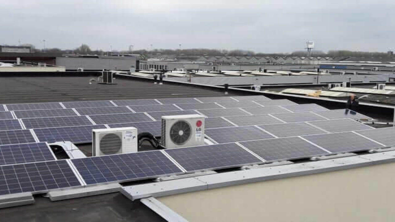 Solar panels at the Nieuwegein office of Icecat