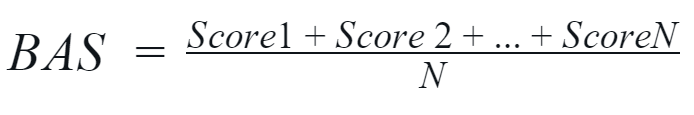 Brand average score calculation