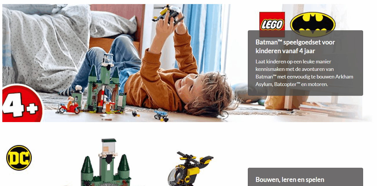 LEGO enhanced content