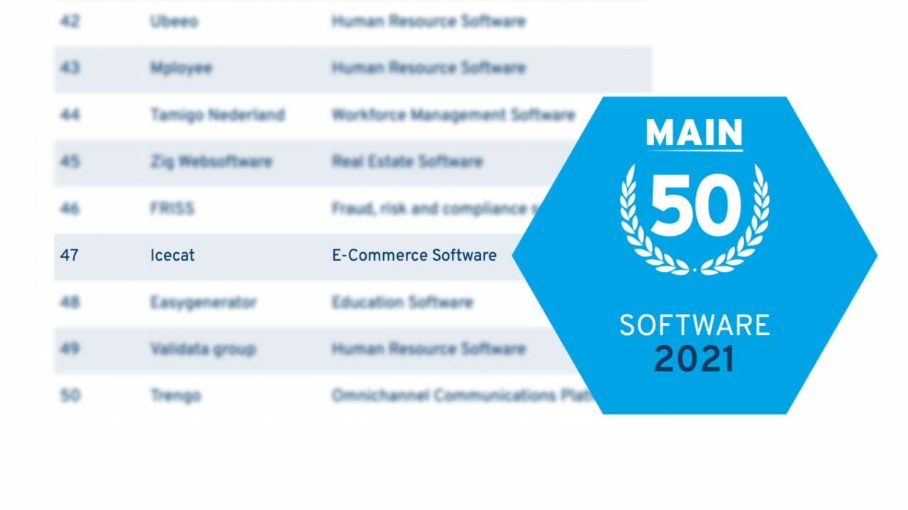 Icecat Ranked 47th in Main Software 2021
