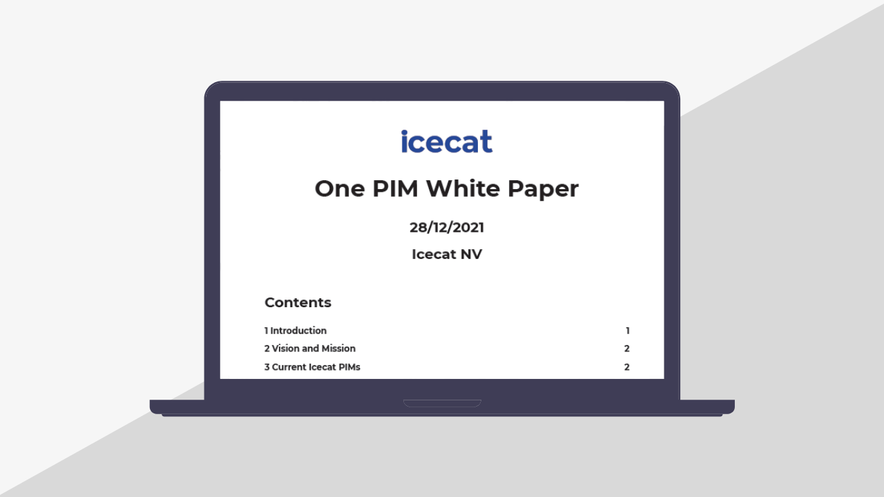 Icecat One PIM Whitepaper