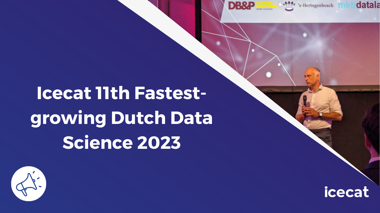 Icecat 11th Fastest-growing Dutch Data Science 2023