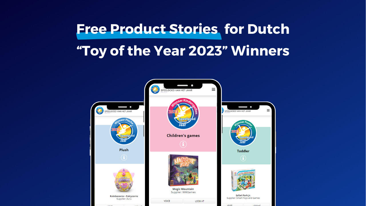 Icecat Offers Free Product Stories to Dutch “Toy of the Year 2023” Winners