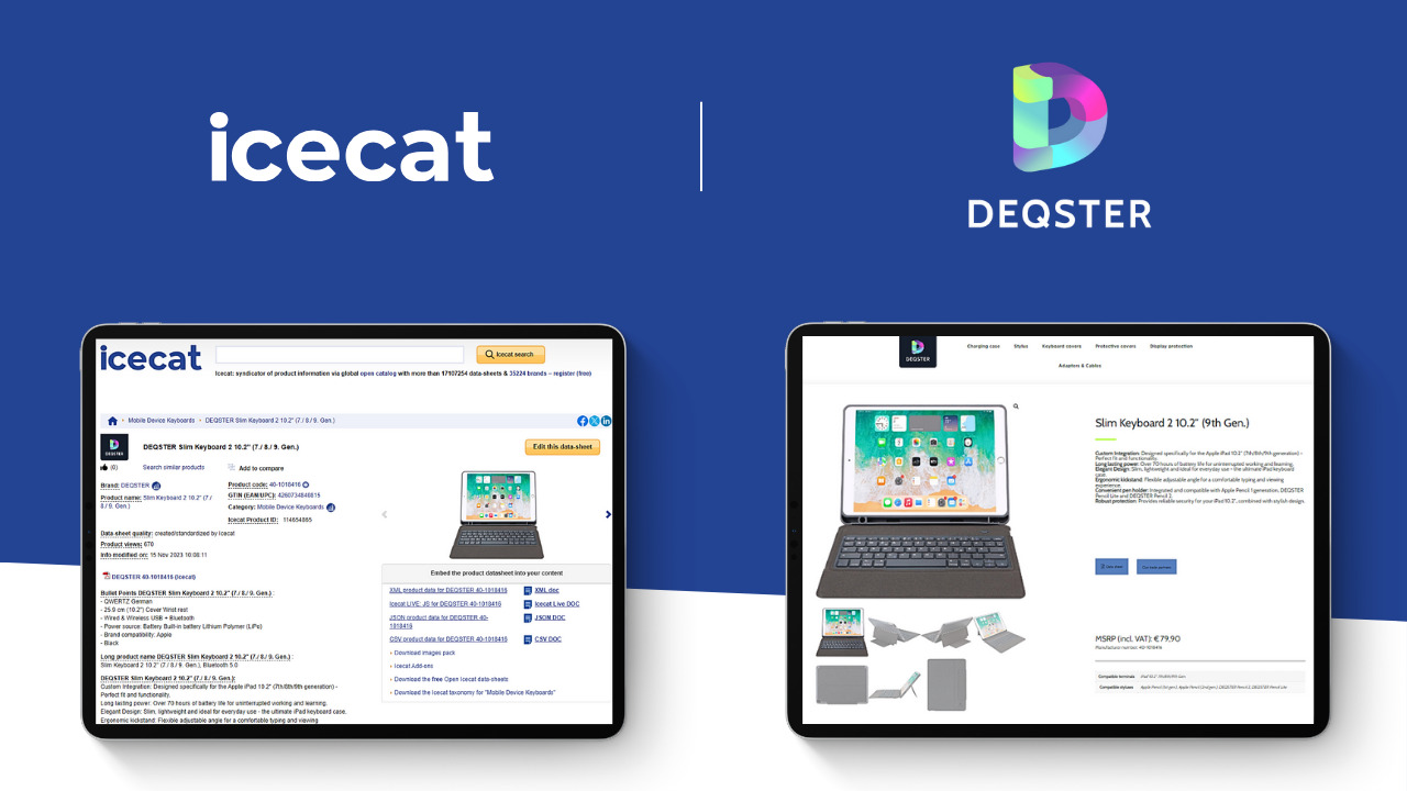 DEQSTER Product Content is now Available in Icecat