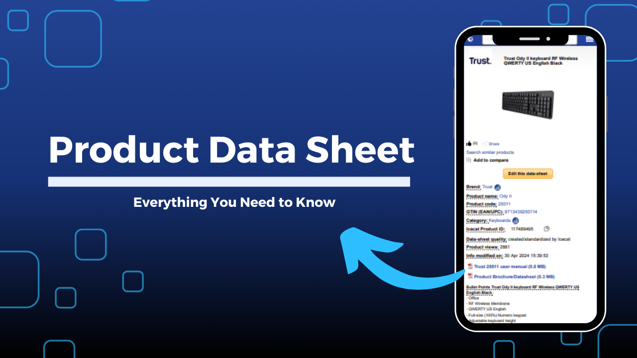 product data sheet visual