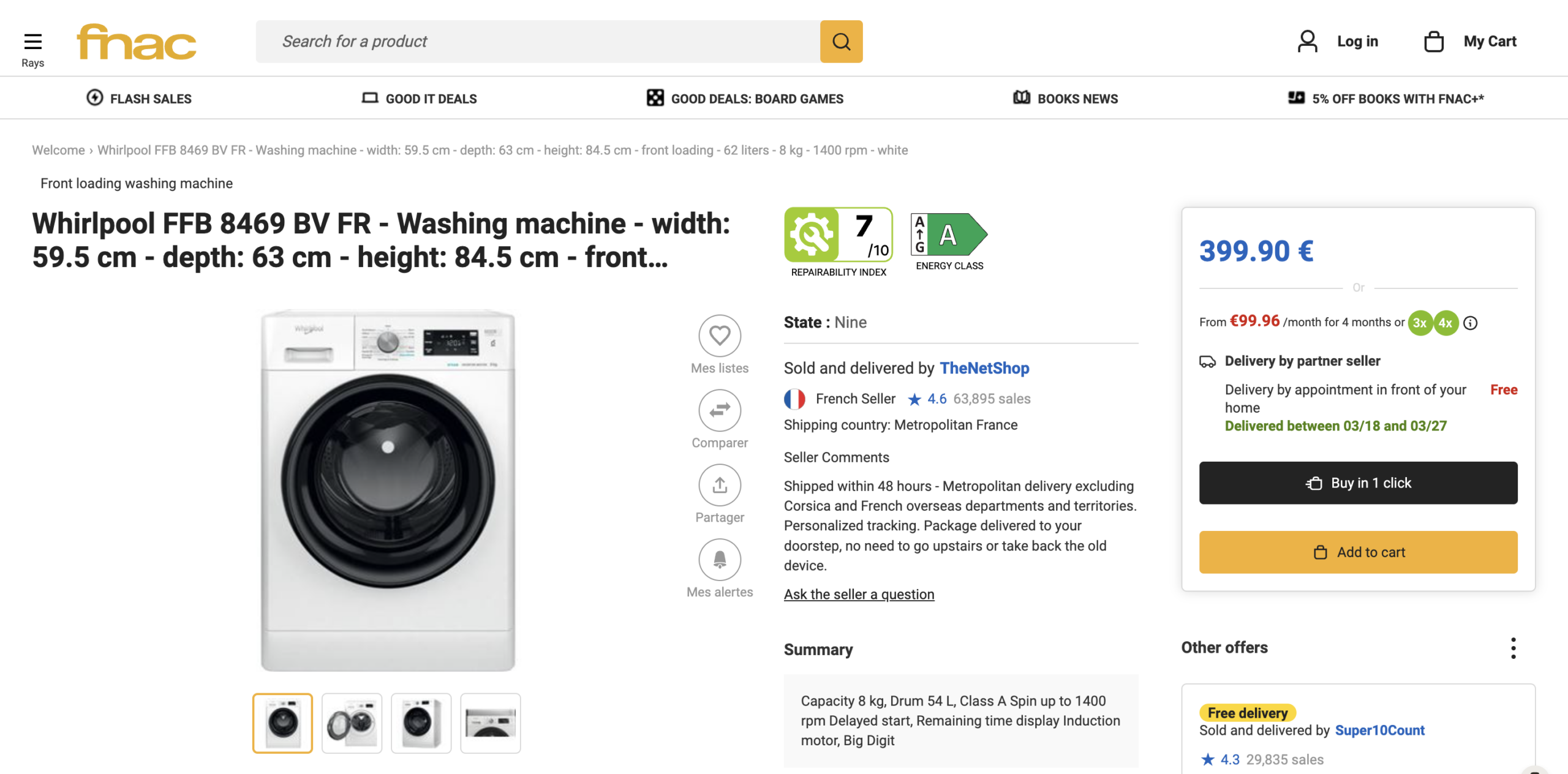 FNAC Product Detail Page