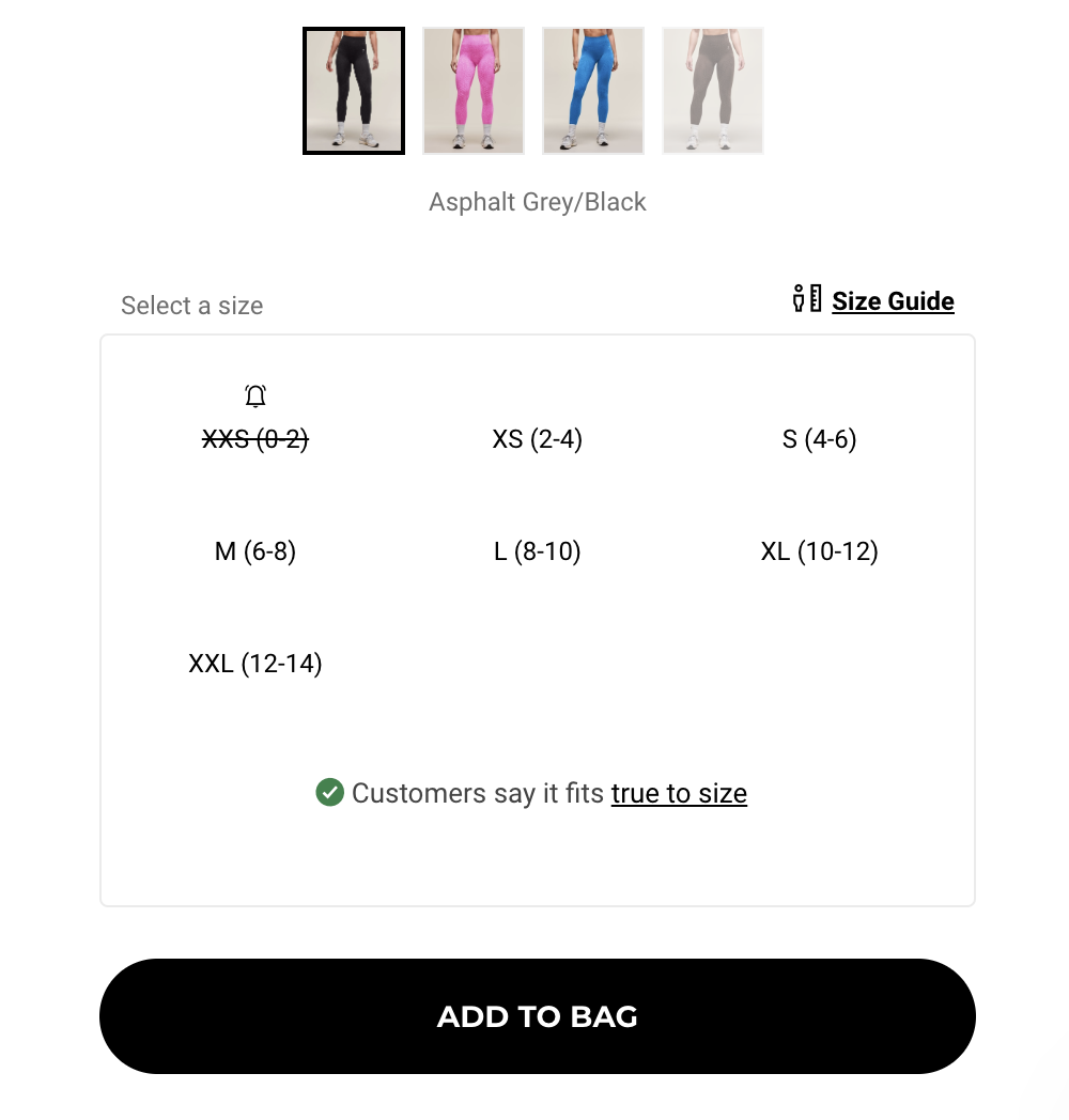 Gymshark checkout